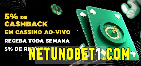 Promoções do cassino ao Vivo netunobet 